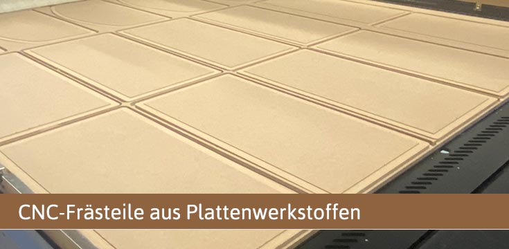 CNC-Frästeile aus verschiedensten Plattenwerkstoffen